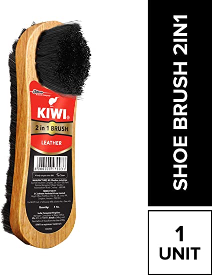 kiwi 2 in 1 shoe brush